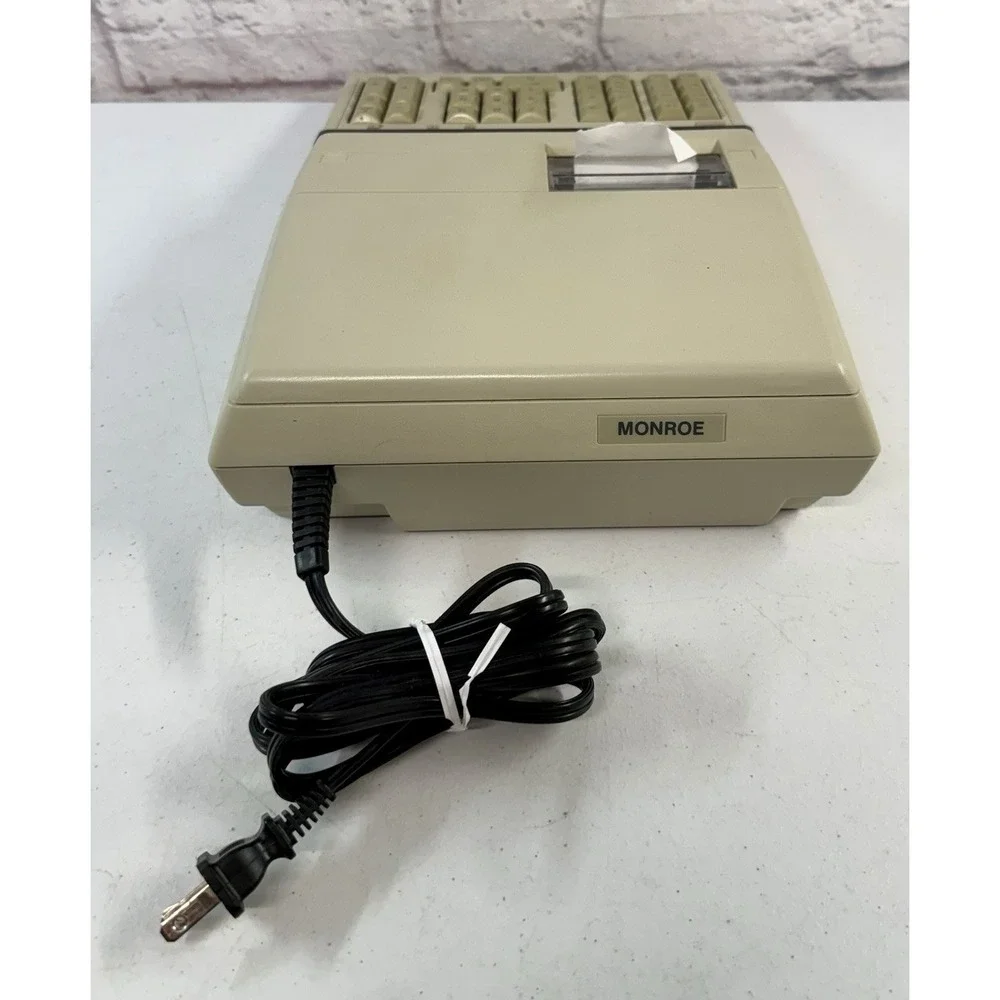 Vintage Monroe 4130 Printing Calculator Classic Retro Office Desktop EXCELLENT
